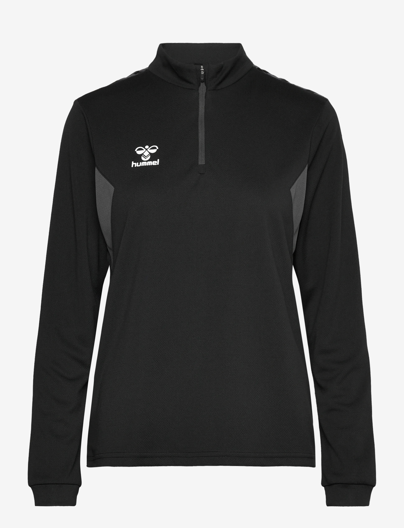 Hummel - hmlAUTHENTIC HALF ZIP SWEAT WOMAN - sweatshirts - black - 0