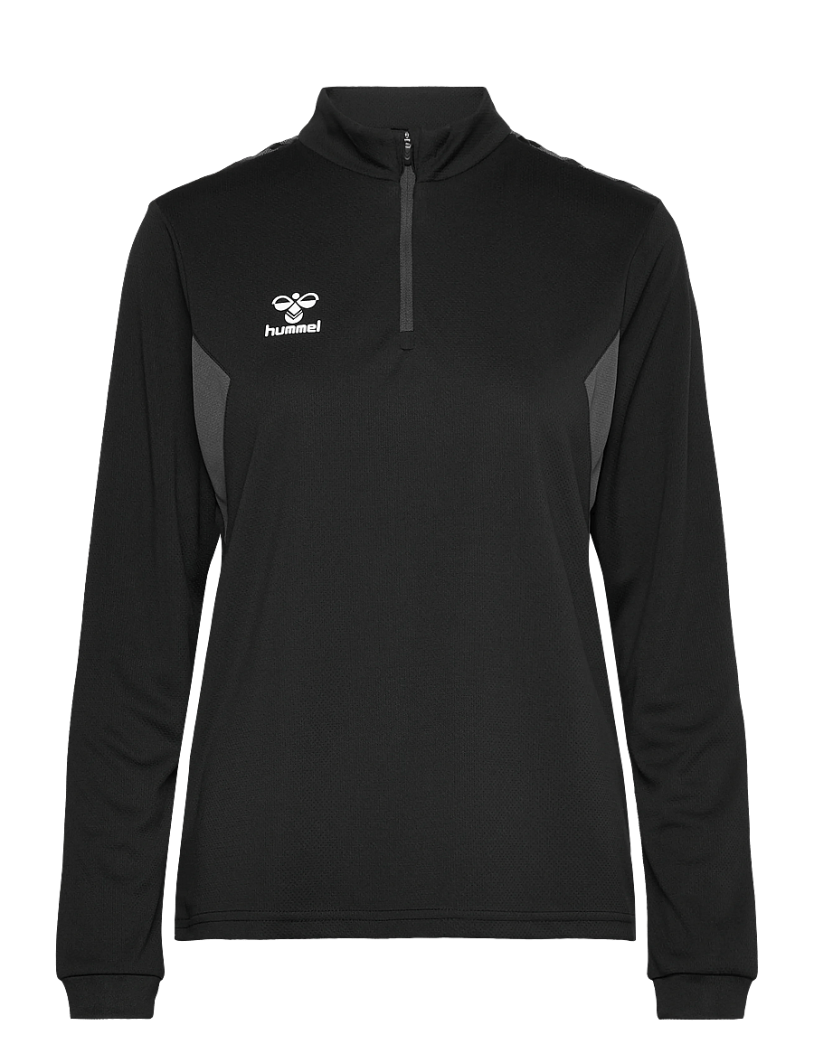 Hummel - hmlAUTHENTIC HALF ZIP SWEAT WOMAN - yläosat - black - 0