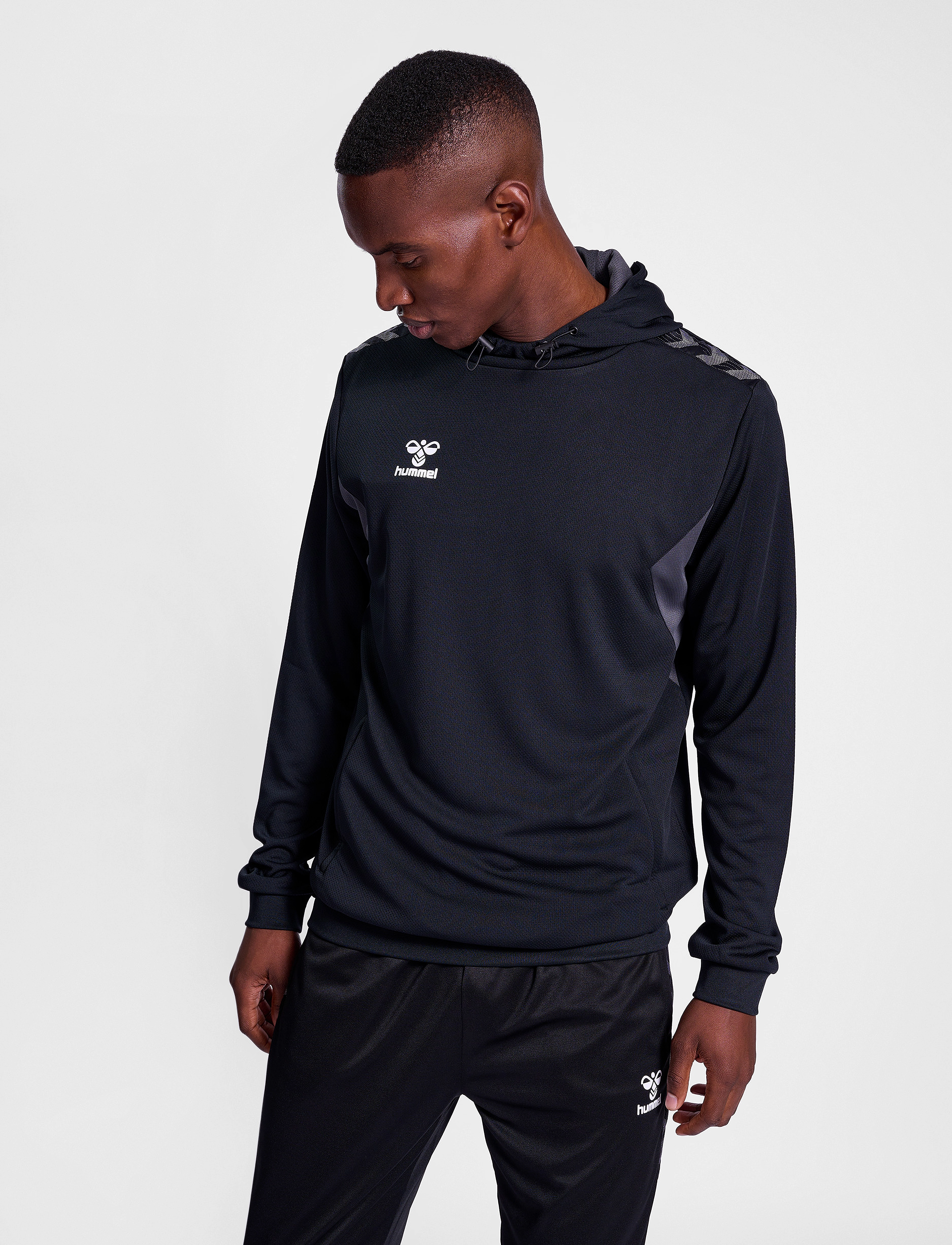 Hummel Hmlauthentic Pl Hoodie, 3XL, Black, Sport Sweatshirts & Hoodies > Sport Hoodies, Herre