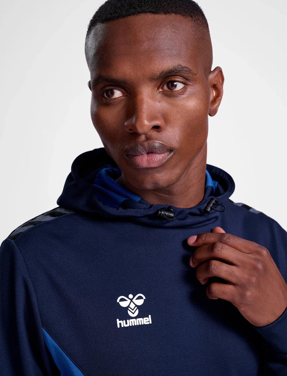 Hummel - hmlAUTHENTIC PL HOODIE - huvtröjor - marine - 5