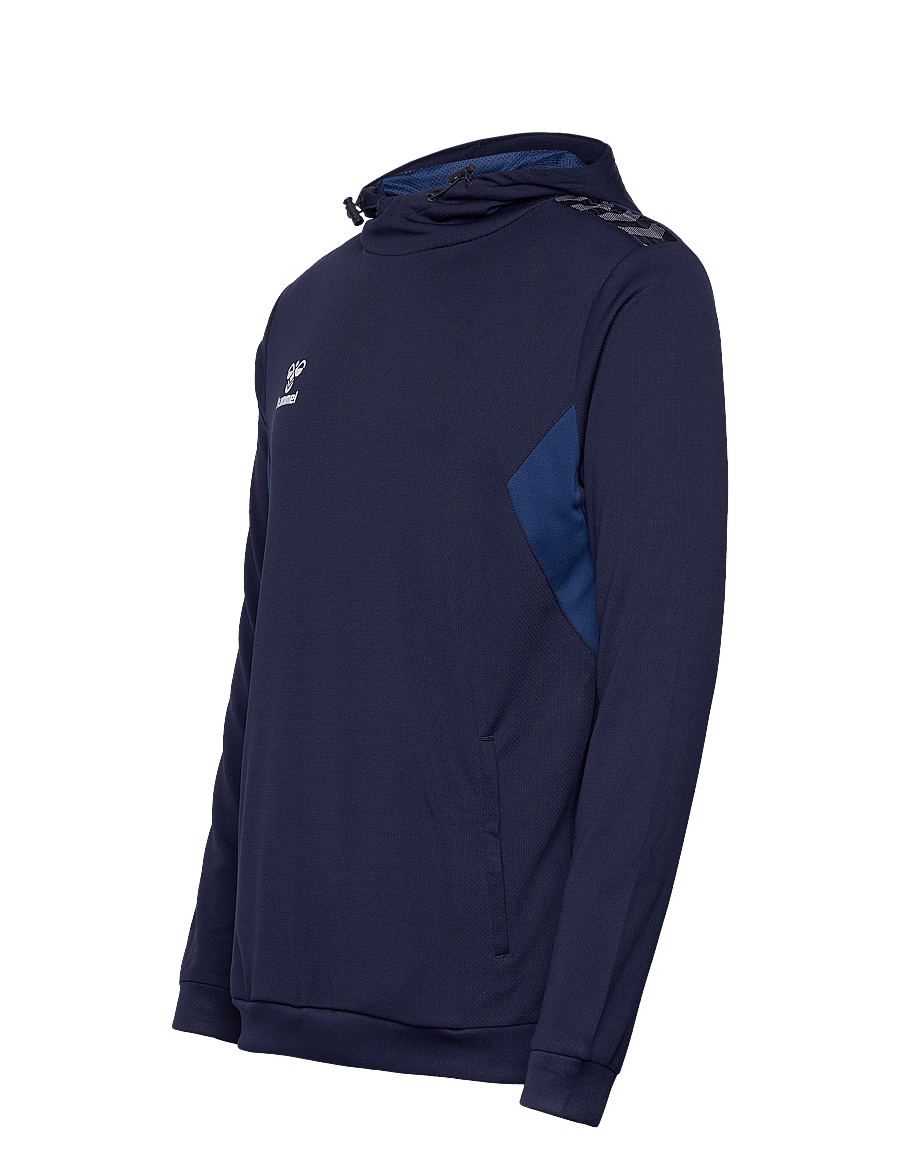 Hummel - hmlAUTHENTIC PL HOODIE - huvtröjor - marine - 3