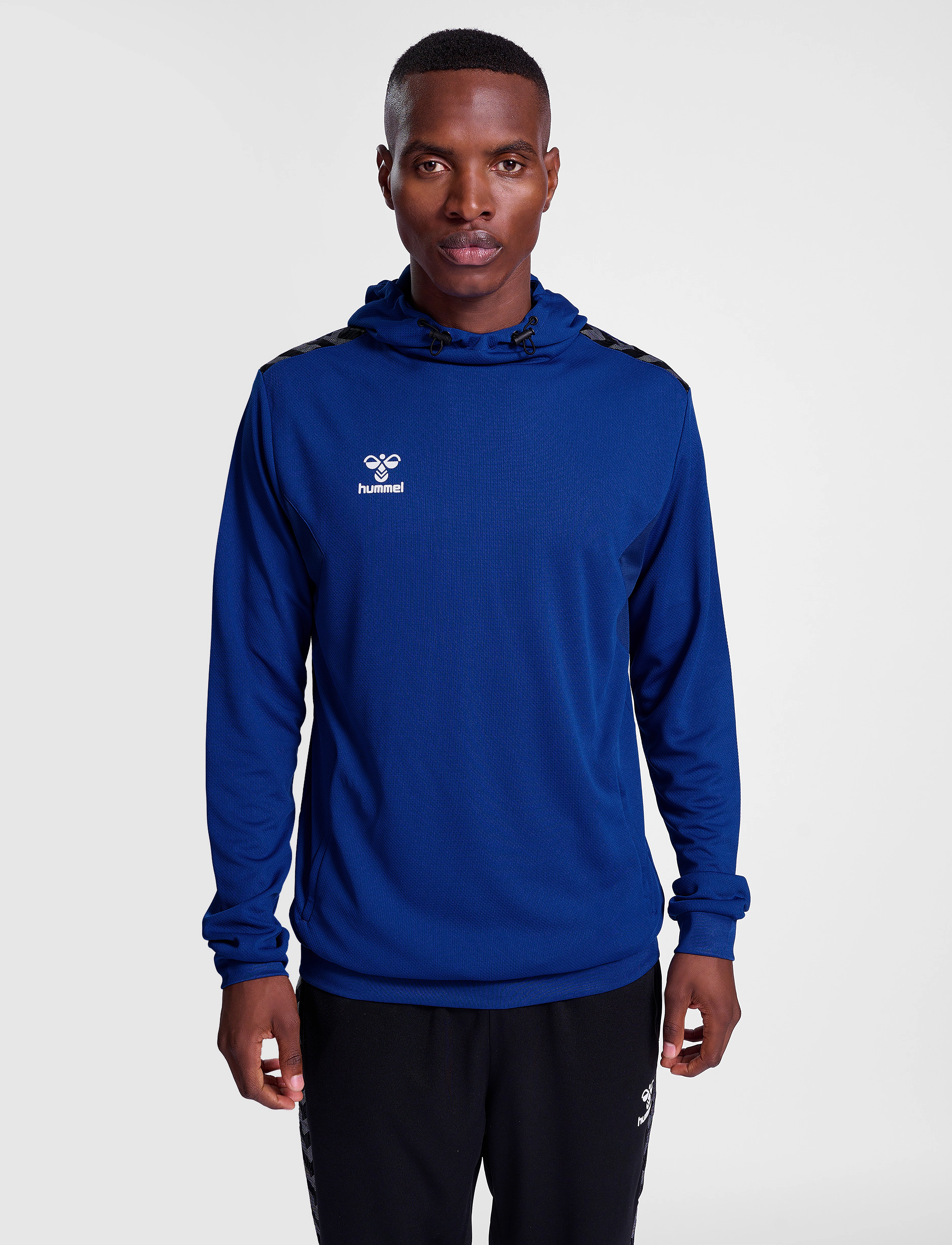 Hummel Hmlauthentic Pl Hoodie, XL, Blue, Sport Sweatshirts & Hoodies > Sport Hoodies, Herre