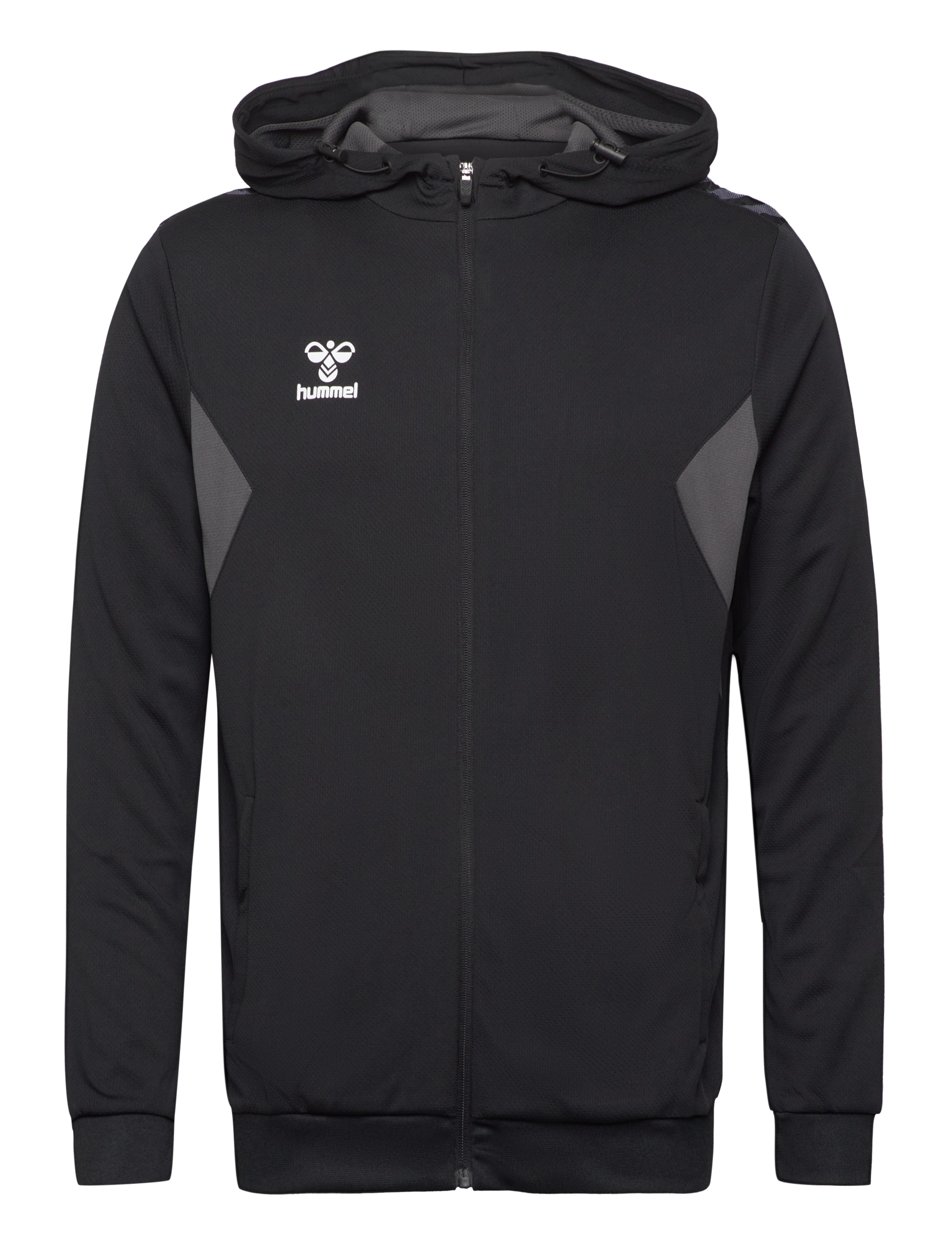Hummel hmlAUTHENTIC PL ZIP HOODIE - Sweatshirts & hættetrøjer - BLACK / black