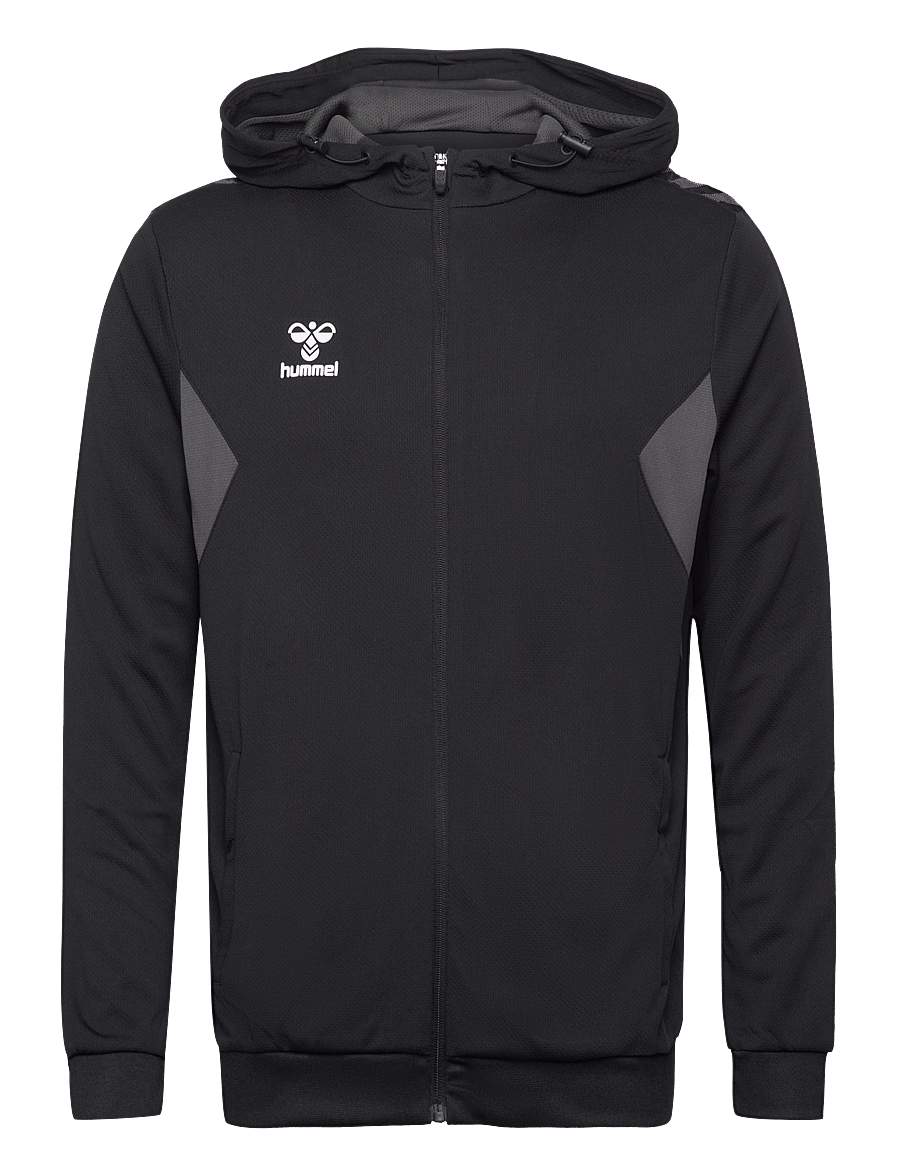Hummel - hmlAUTHENTIC PL ZIP HOODIE - kapuzenpullover - black - 1