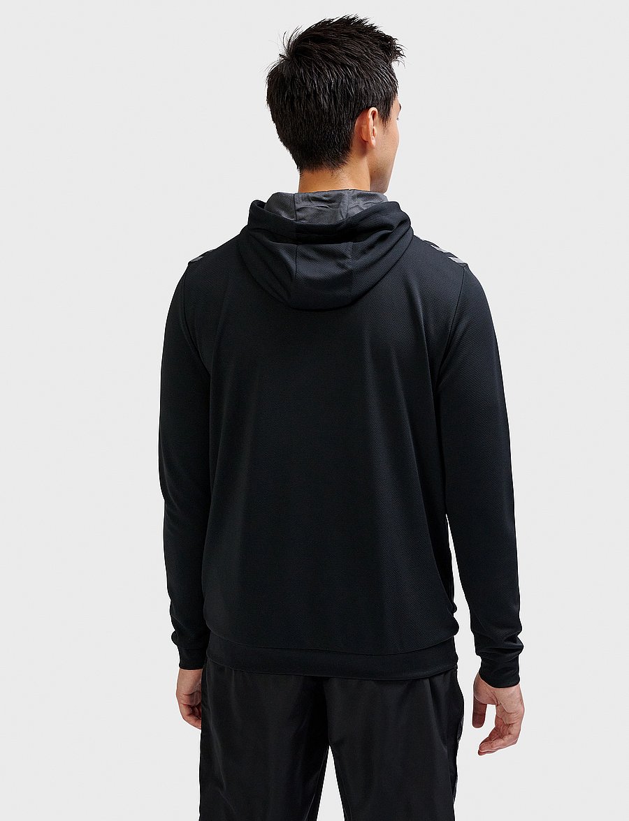 Hummel - hmlAUTHENTIC PL ZIP HOODIE - kapuzenpullover - black - 4