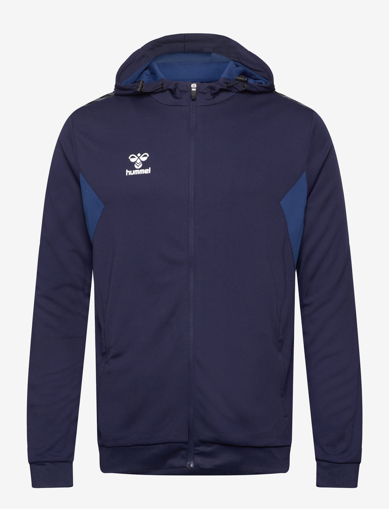Hummel - hmlAUTHENTIC PL ZIP HOODIE - huvtröjor - marine - 1