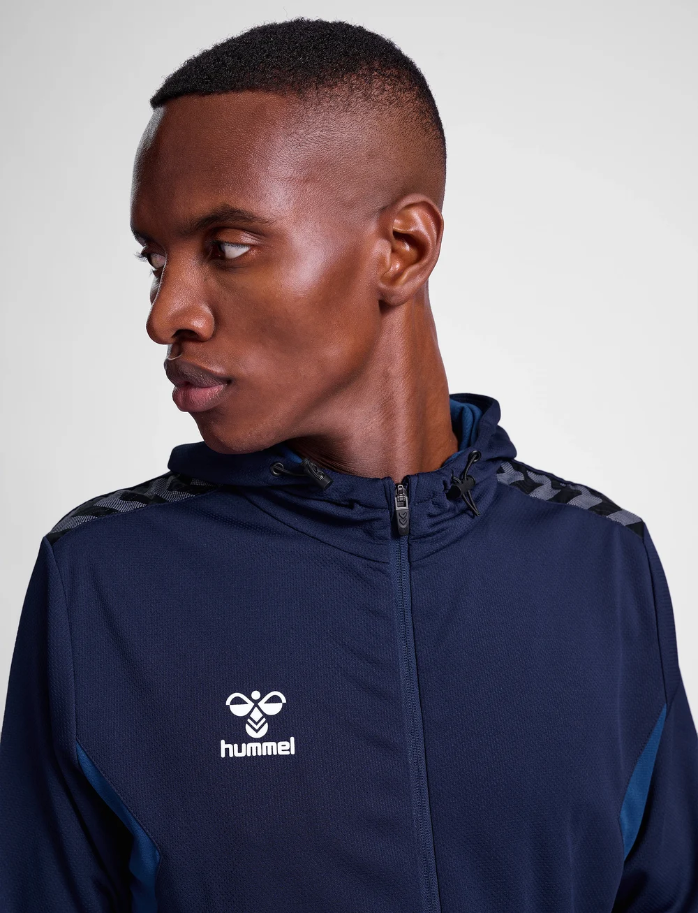 Hummel - hmlAUTHENTIC PL ZIP HOODIE - oberteile - marine - 3