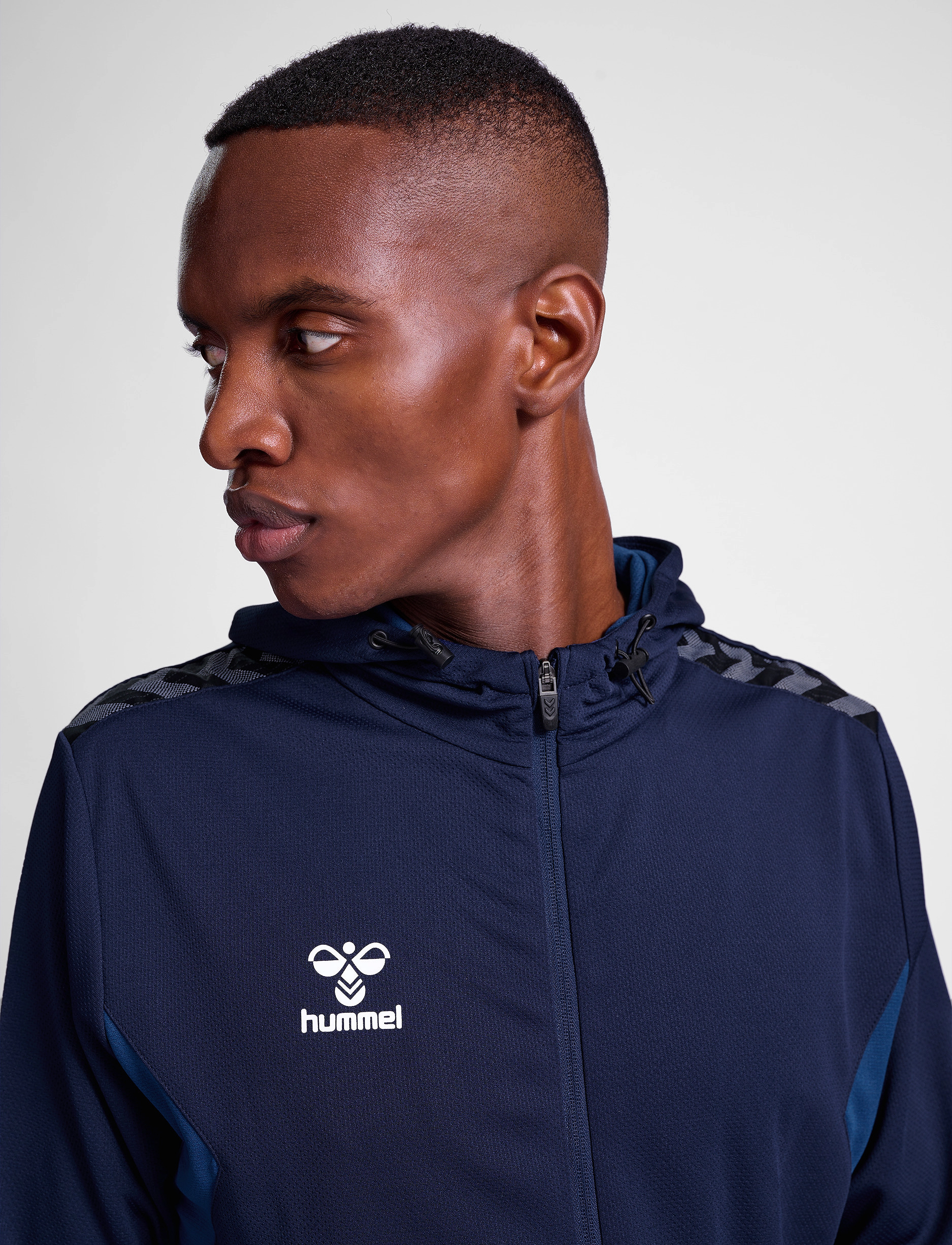 Hummel - hmlAUTHENTIC PL ZIP HOODIE - hoodies - marine - 3