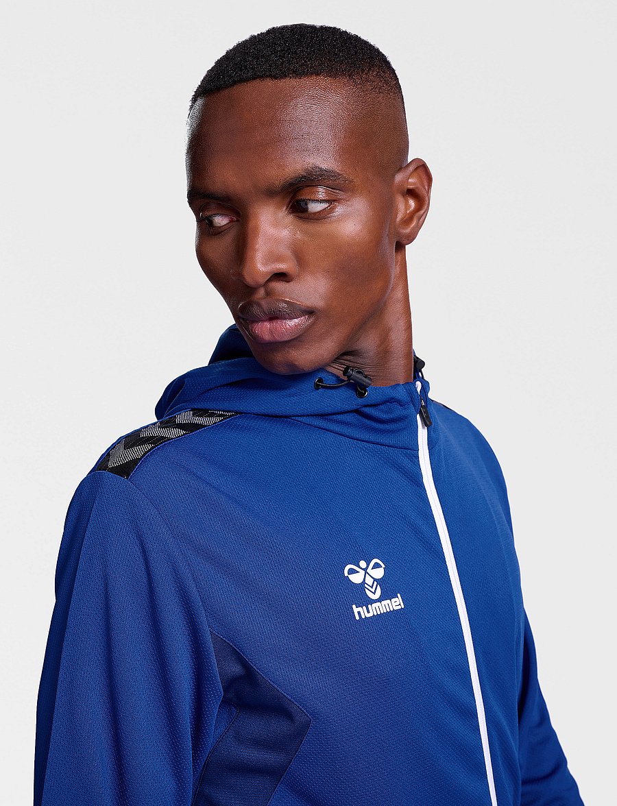 Hummel - hmlAUTHENTIC PL ZIP HOODIE - huvtröjor - true blue - 3
