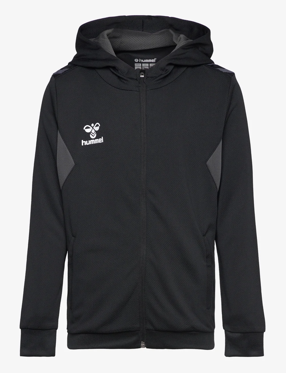 Hummel - hmlAUTHENTIC PL ZIP HOODIE KIDS - huvtröjor - black - 1