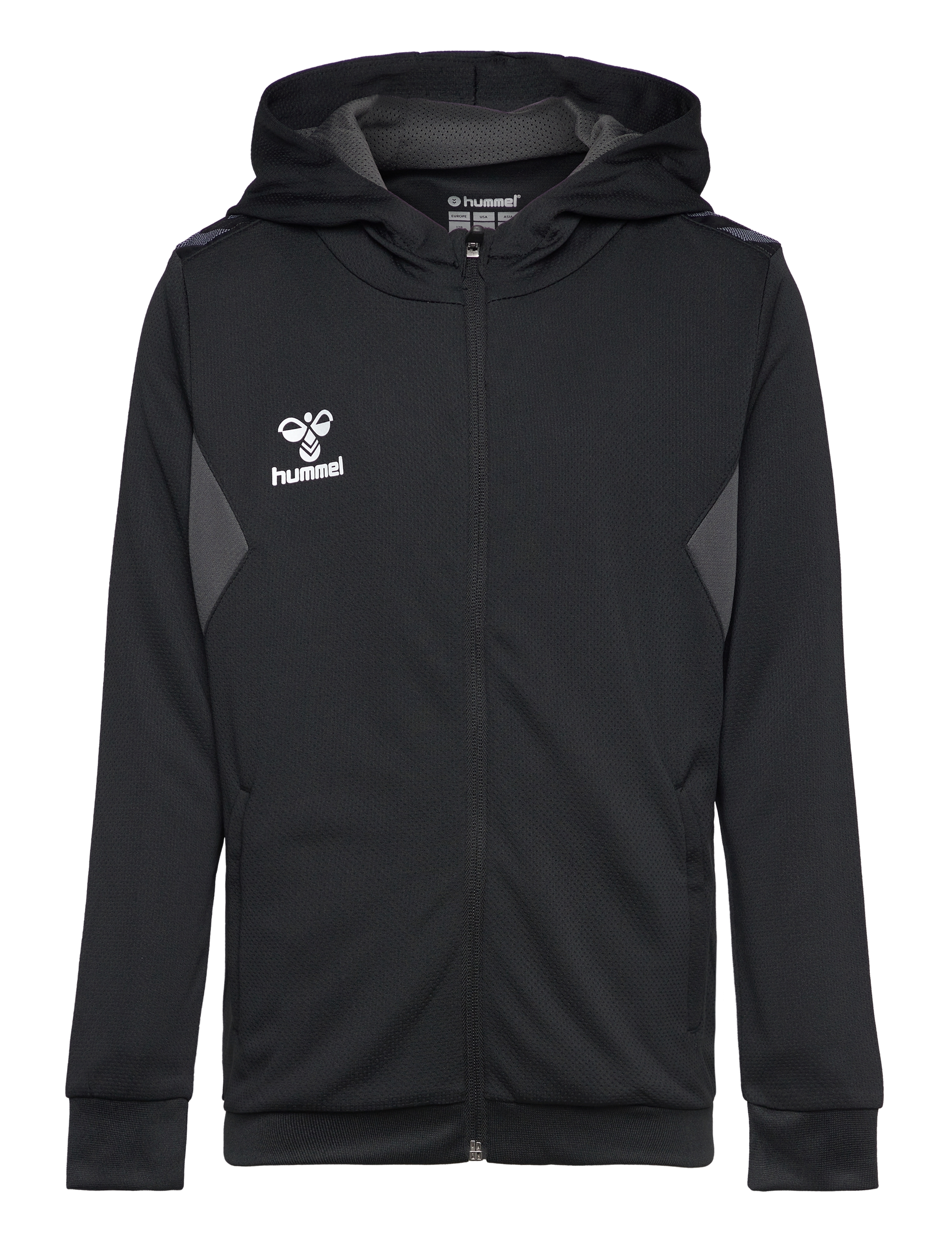 Hummel - hmlAUTHENTIC PL ZIP HOODIE KIDS - kapuutsiga dressipluusid - black - 1