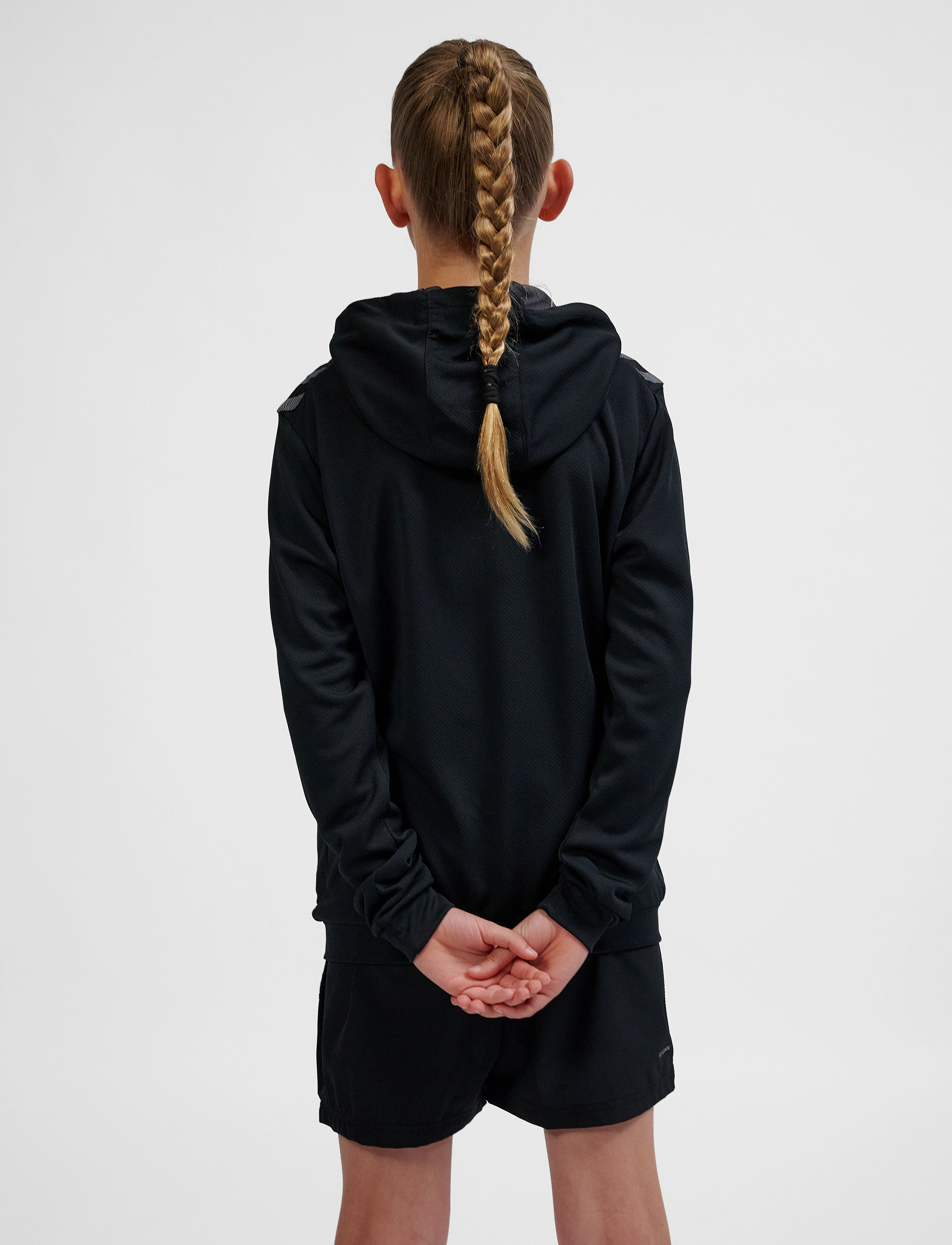 Hummel - hmlAUTHENTIC PL ZIP HOODIE KIDS - kapuutsiga dressipluusid - black - 4