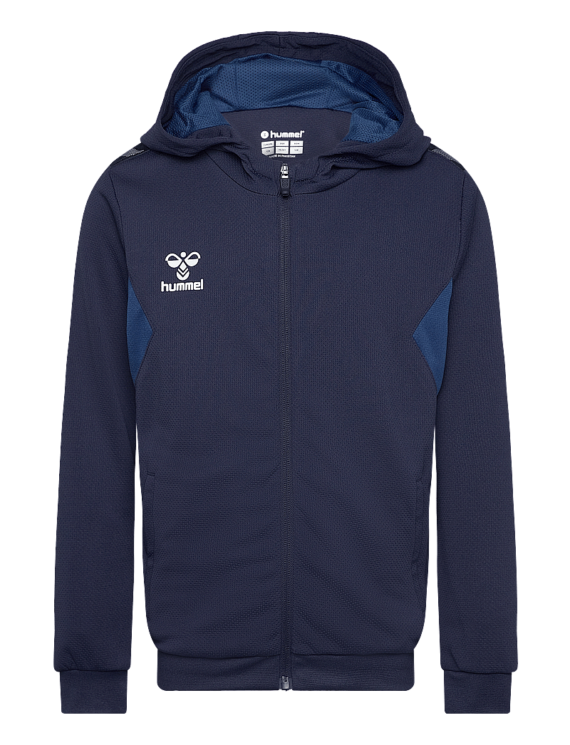 Hummel - hmlAUTHENTIC PL ZIP HOODIE KIDS - huvtröjor - marine - 1