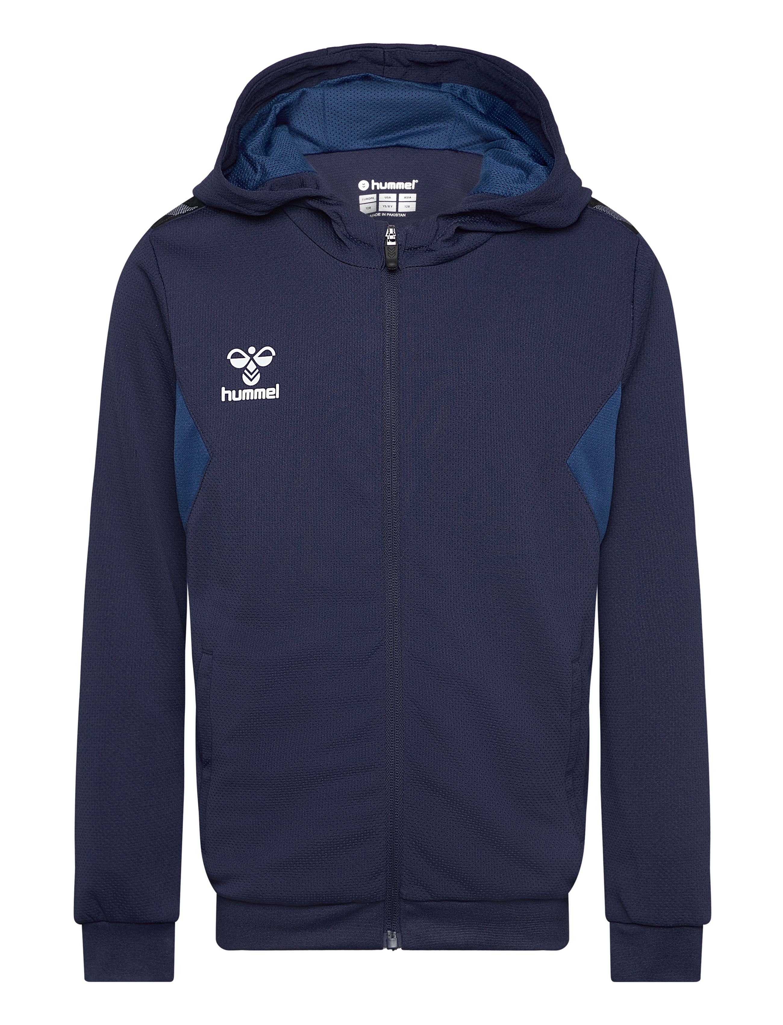 Hummel hmlAUTHENTIC PL ZIP HOODIE KIDS - Kapuzenpullover - MARINE / blue