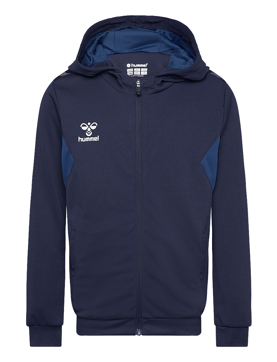 Hummel - hmlAUTHENTIC PL ZIP HOODIE KIDS - kapuzenpullover - marine - 1