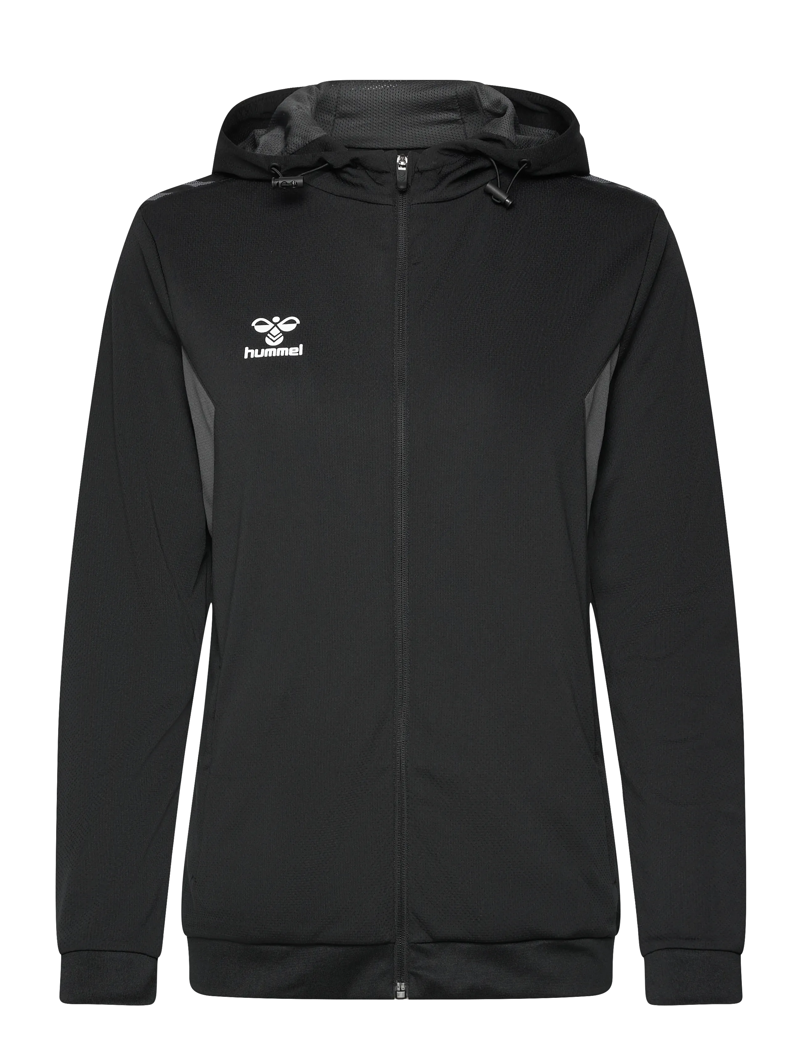 Hummel Hmlauthentic Pl Zip Hoodie Woman, S, Black, Sport Sweatshirts & Hoodies > Sport Hoodies, Dame