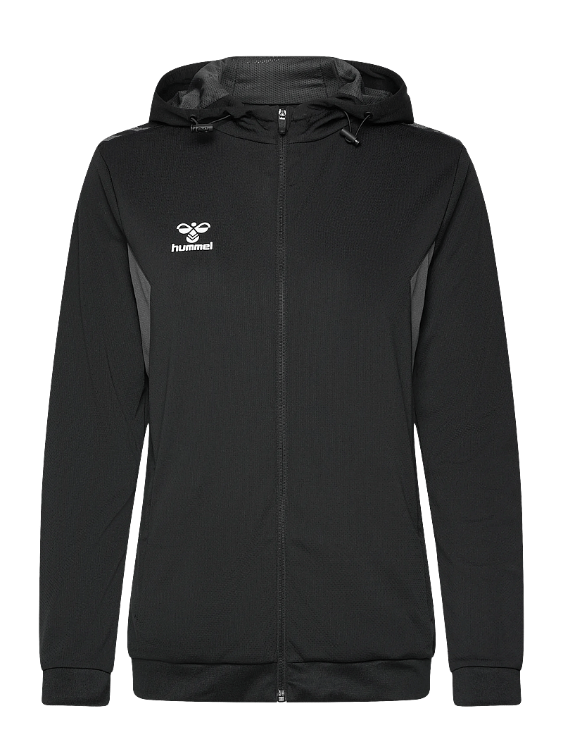 Hummel - hmlAUTHENTIC PL ZIP HOODIE WOMAN - huvtröjor - black - 0