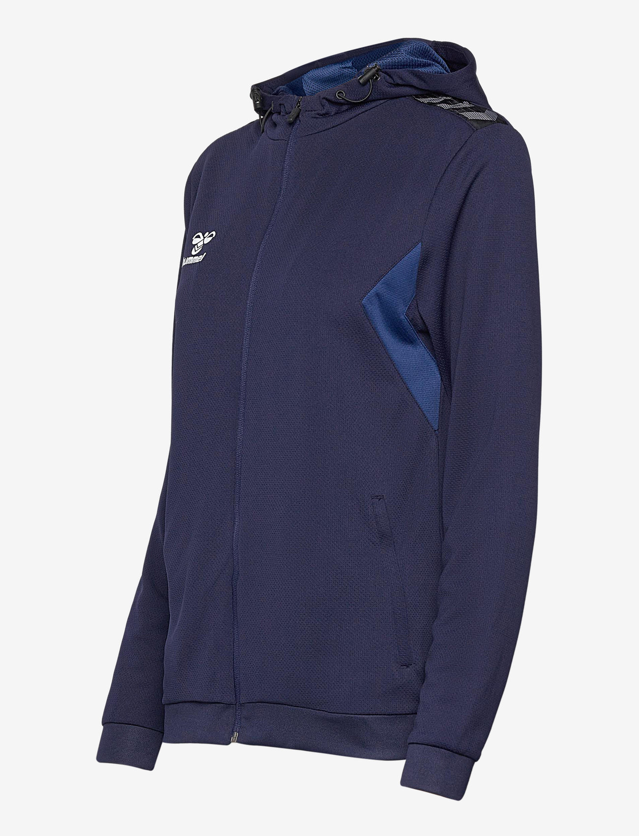 Hummel - hmlAUTHENTIC PL ZIP HOODIE WOMAN - kapuutsiga dressipluusid - marine - 3