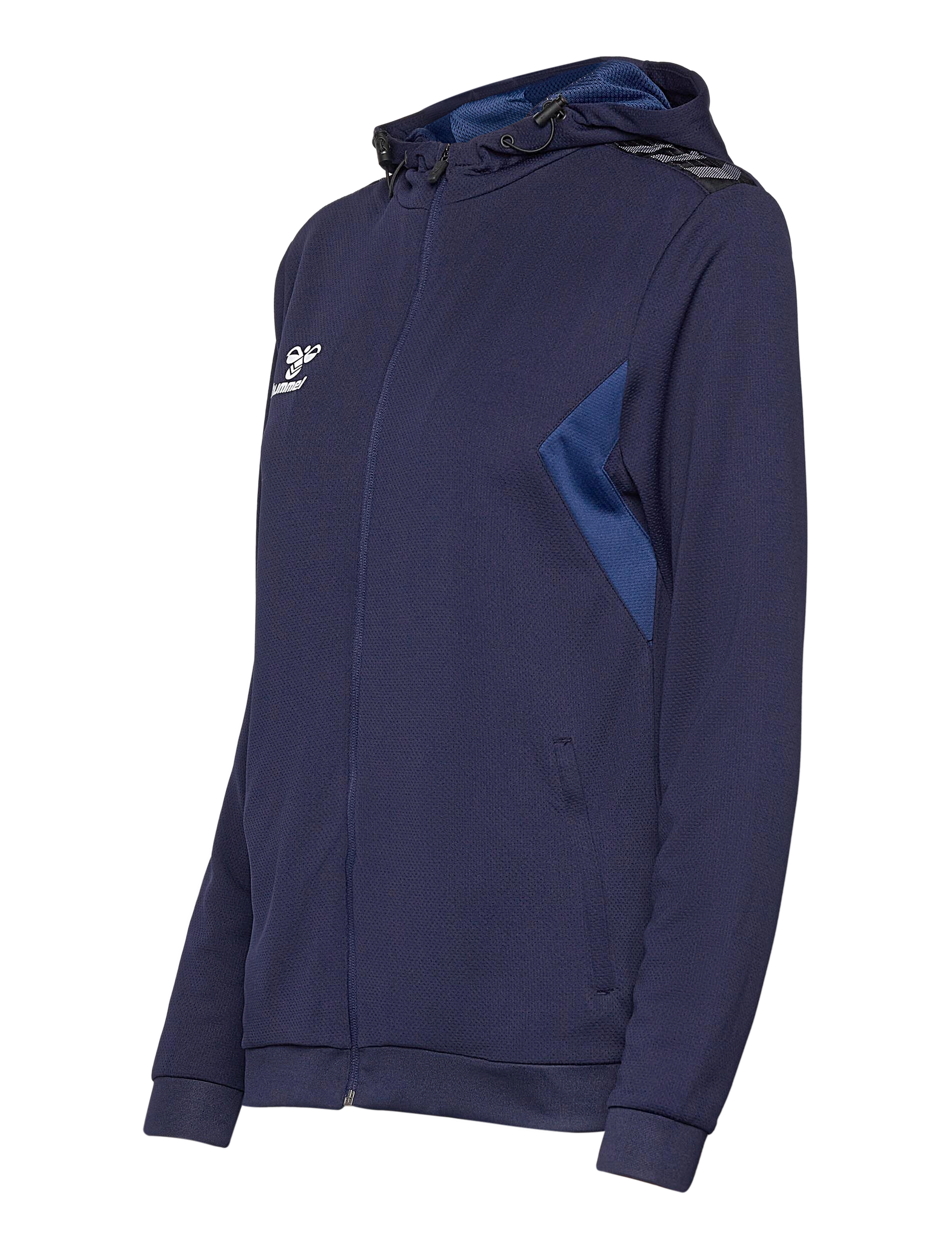 Hummel - hmlAUTHENTIC PL ZIP HOODIE WOMAN - hættetrøjer - marine - 3