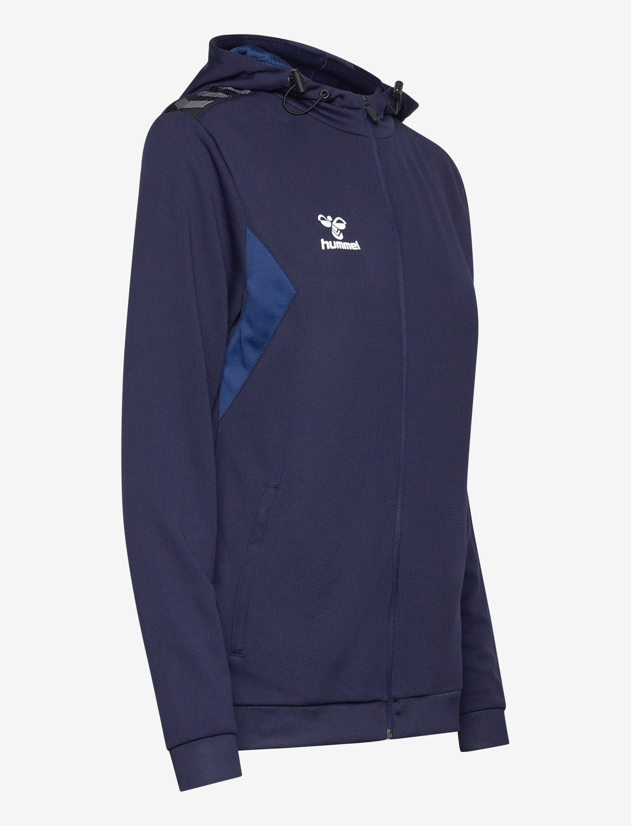 Hummel - hmlAUTHENTIC PL ZIP HOODIE WOMAN - kapuutsiga dressipluusid - marine - 4