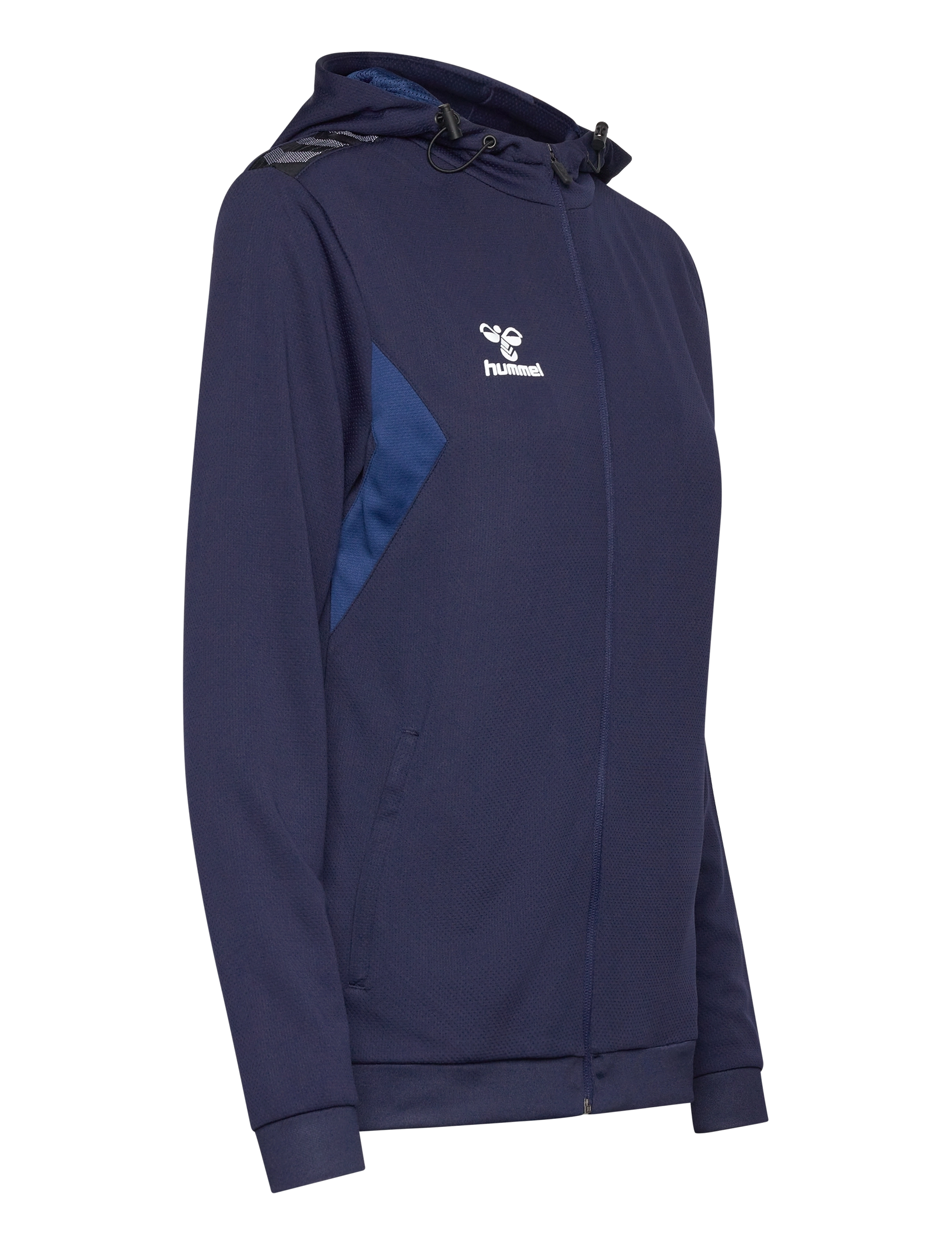 Hummel - hmlAUTHENTIC PL ZIP HOODIE WOMAN - hættetrøjer - marine - 4