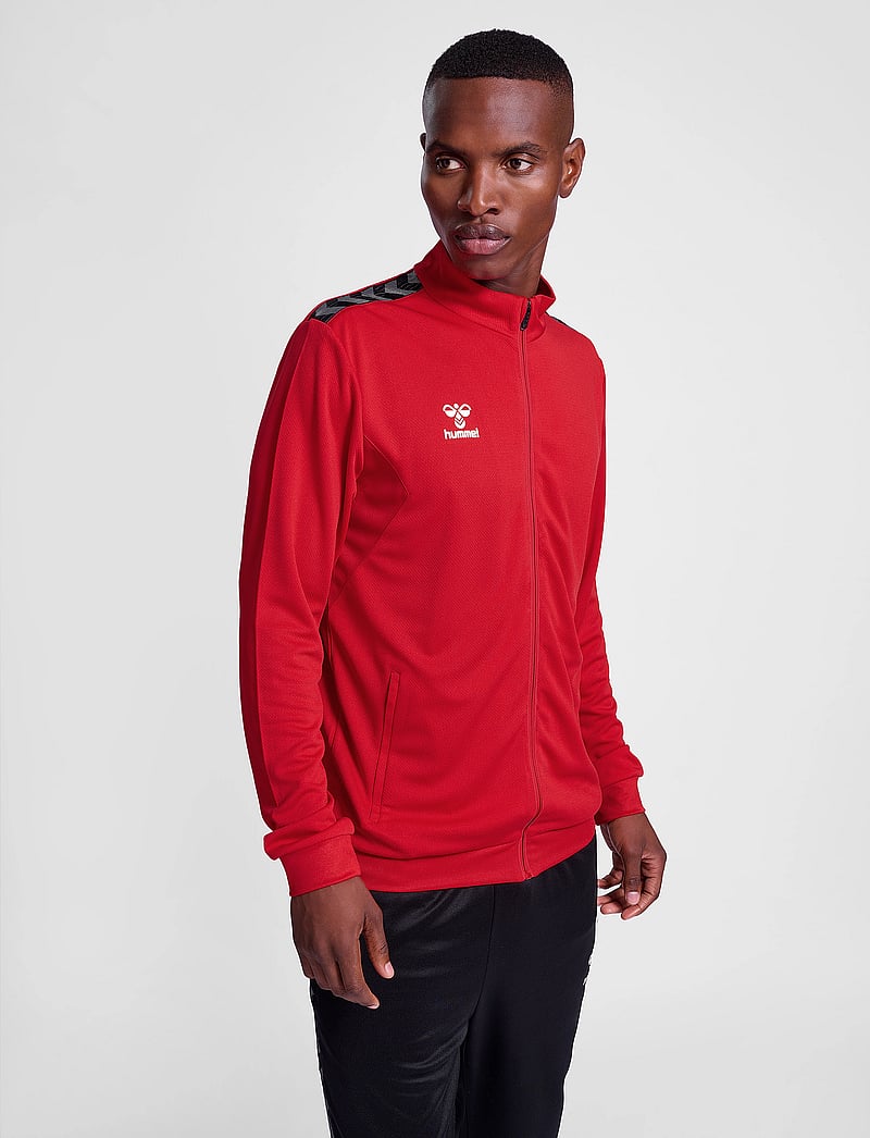 Hummel - hmlAUTHENTIC PL ZIP JACKET - sportjackor - true red - 0