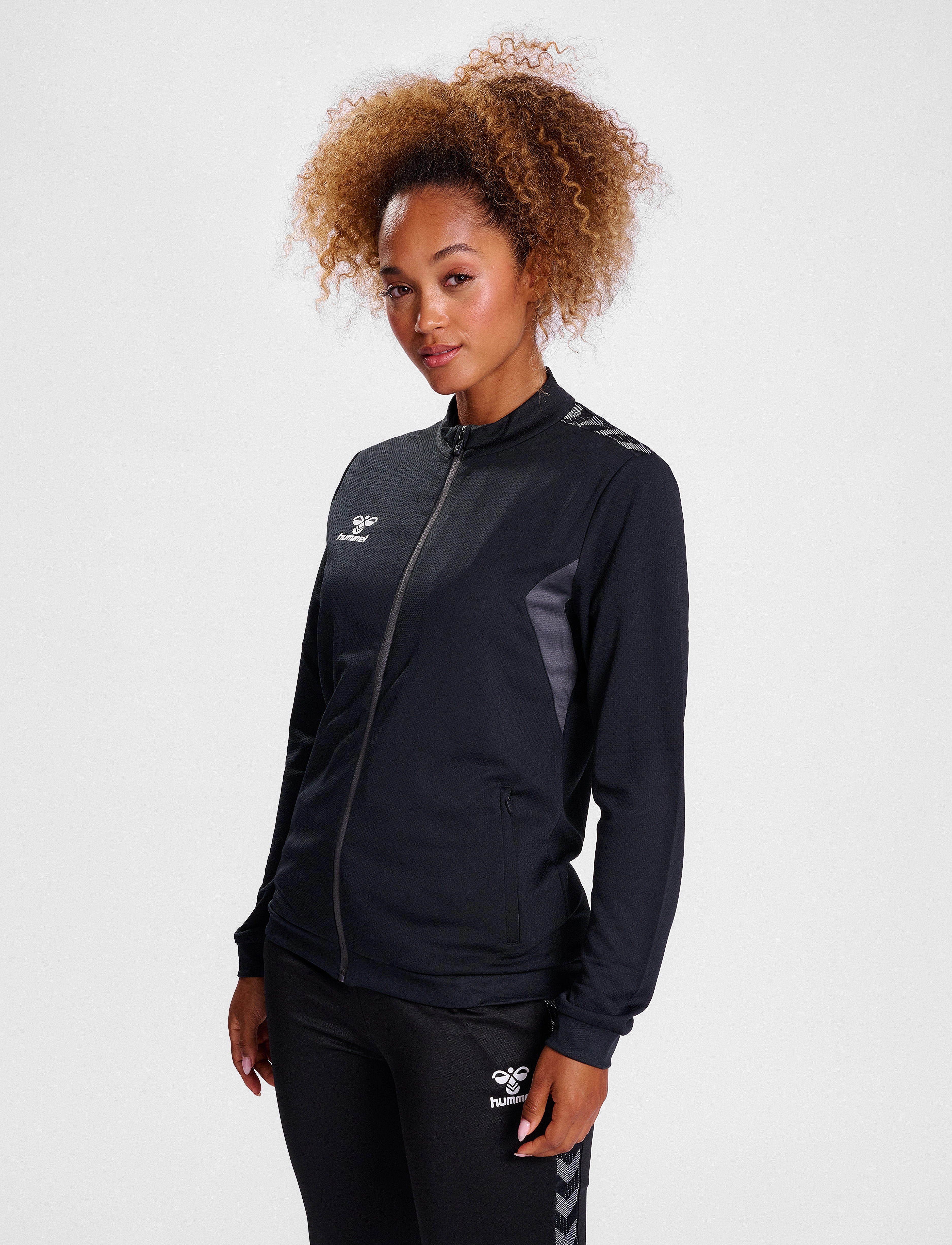 Hummel Hmlauthentic Pl Zip Jacket Woman, XL, Black, Sport Jackets > Sport Training Jackets, Dame
