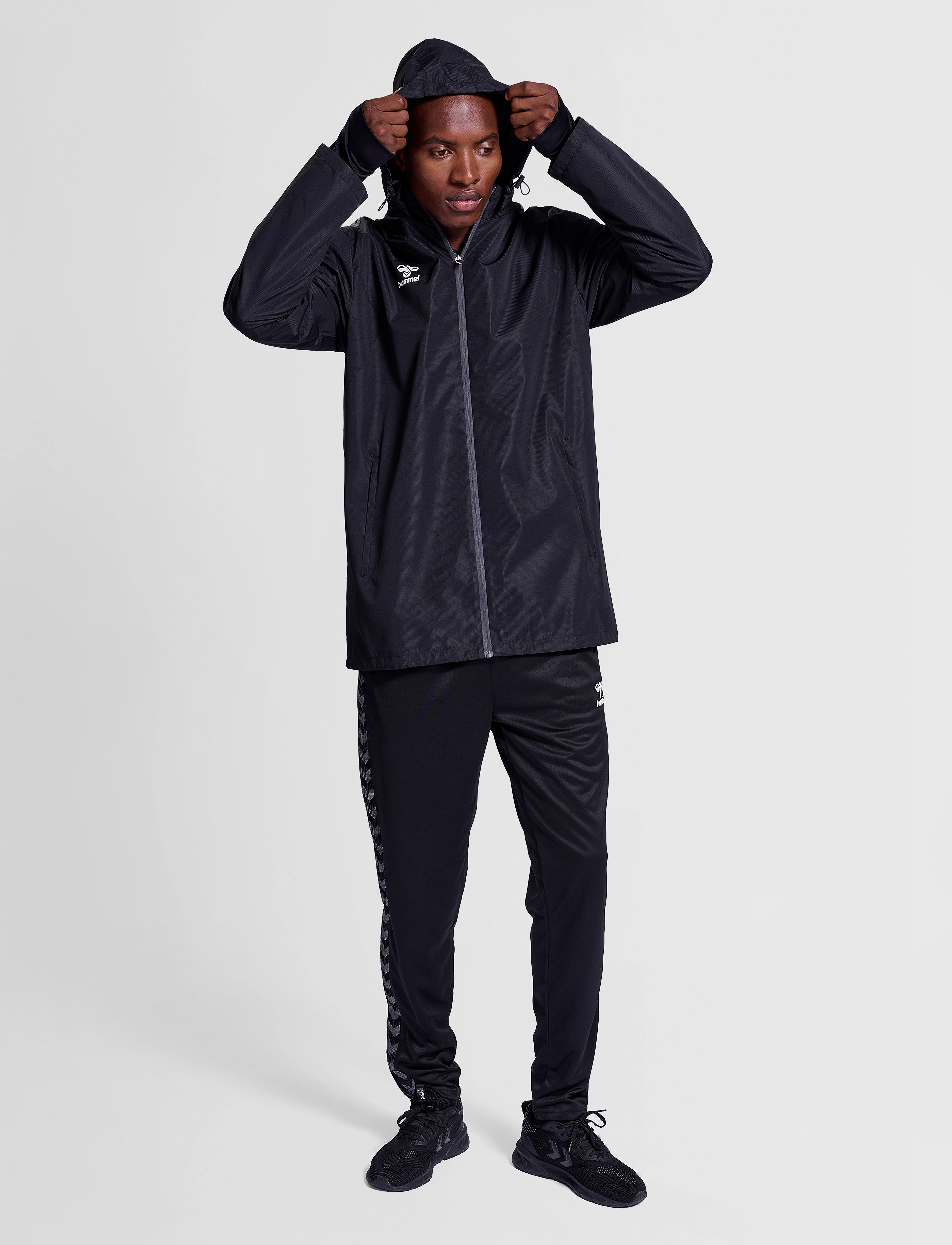 Hummel Hmlauthentic All Weather Jacket, M, Black, Sport Rainwear > Sport Raincoats, Herre