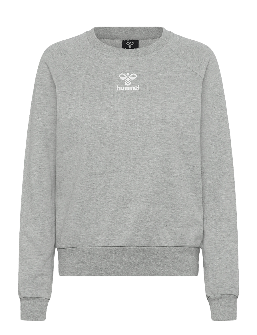 Hummel - hmlICONS WOMAN SWEATSHIRT - sweatshirts - grey melange - 0