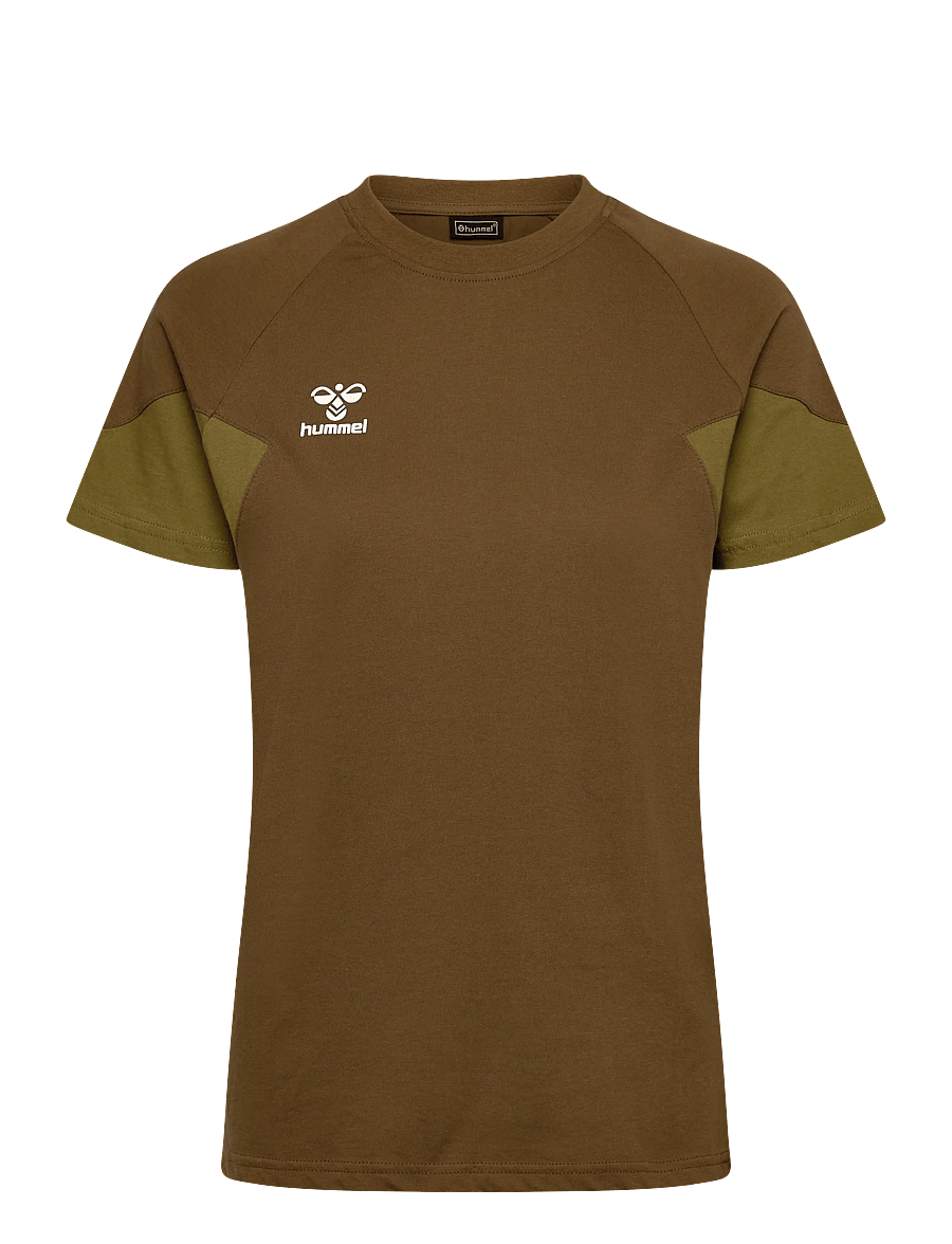 Hummel - hmlTRAVEL T-SHIRT S/S WOMAN - t-shirts - military olive - 0