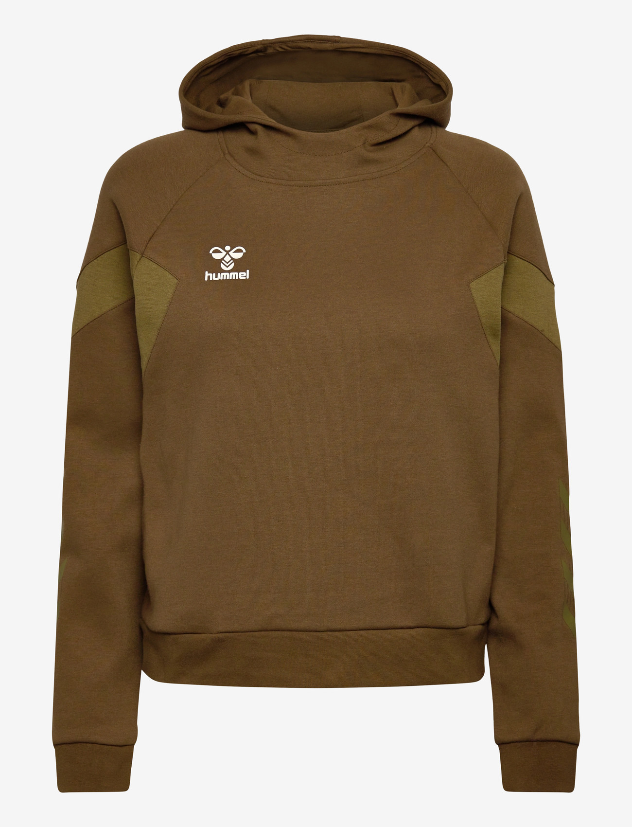 Hummel - hmlTRAVEL SWEAT HOODIE WOMAN - huvtröjor - military olive - 0
