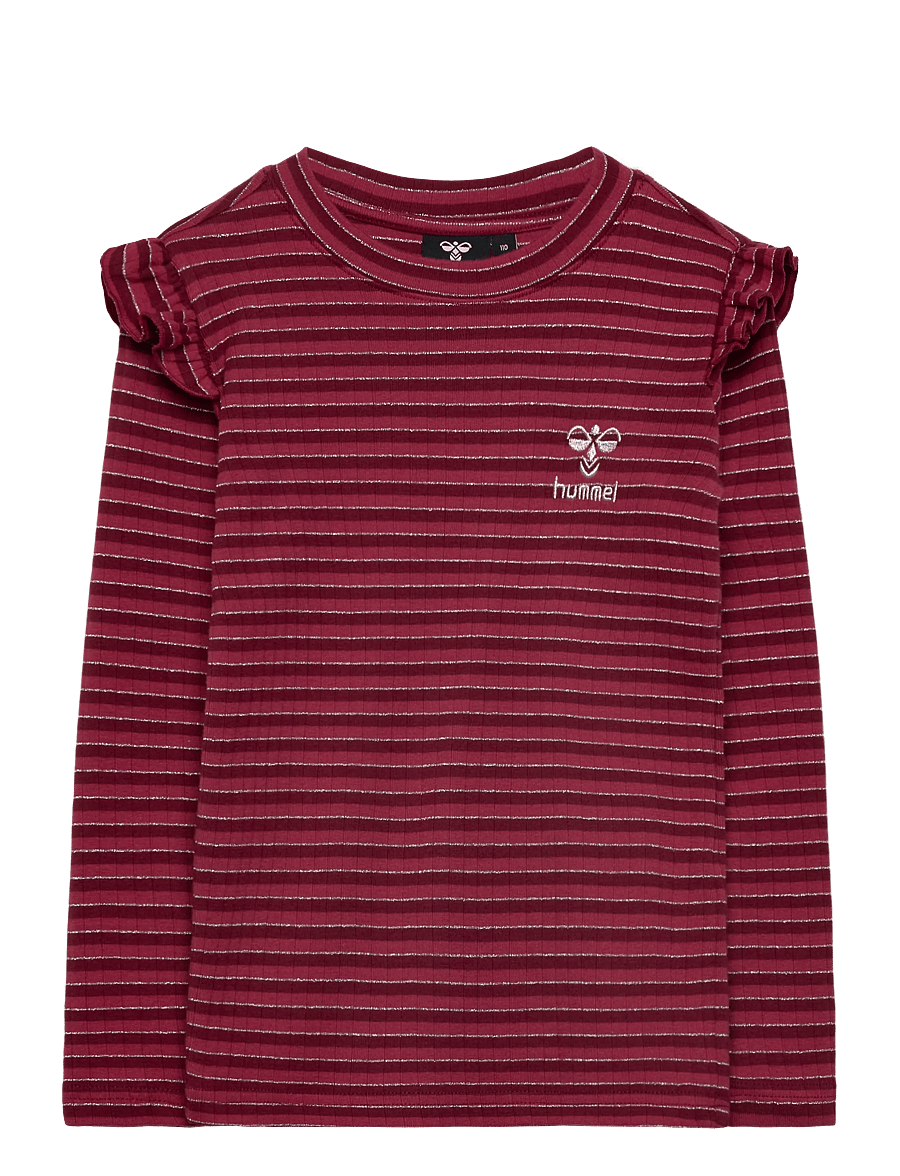 Hummel - hmlMERLE T-SHIRT L/S - långärmade t-shirts - cordovan - 0