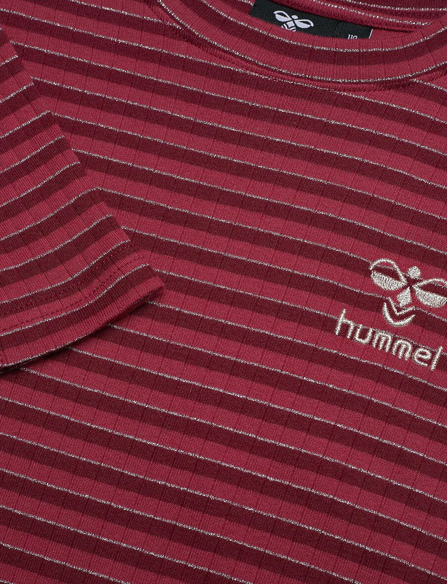 Hummel - hmlMERLE T-SHIRT L/S - långärmade t-shirts - cordovan - 2