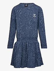 Hummel - hmlWILD DRESS L/S - long-sleeved casual dresses - dark denim - 0