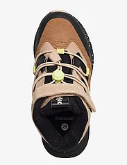 Hummel - REACH CONQUER MID TEX JR - höga sneakers - light taupe - 4
