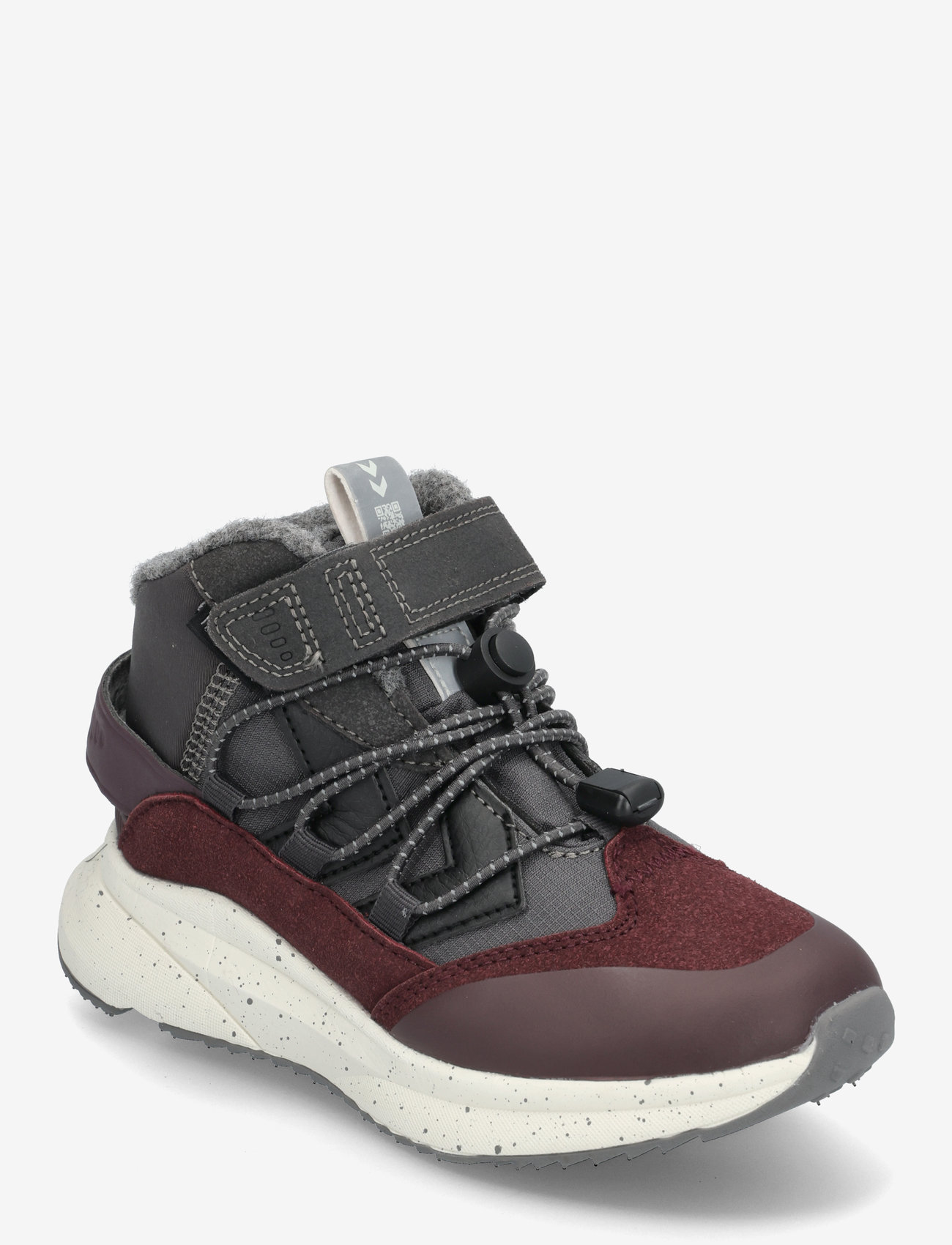 Hummel - REACH CONQUER MID TEX JR - höga sneakers - obsidian - 0