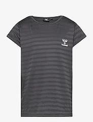 Hummel - hmlSUTKIN T-SHIRT S/S - kortærmede t-shirts - asphalt - 0