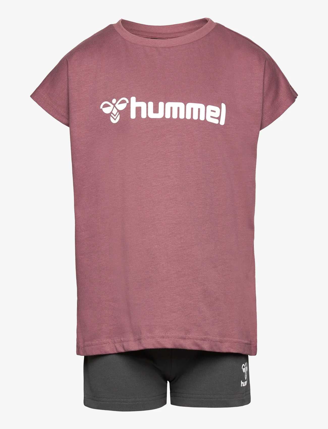 Hummel - hmlNOVA SHORTS SET - sets with short-sleeved t-shirt - rose brown - 0