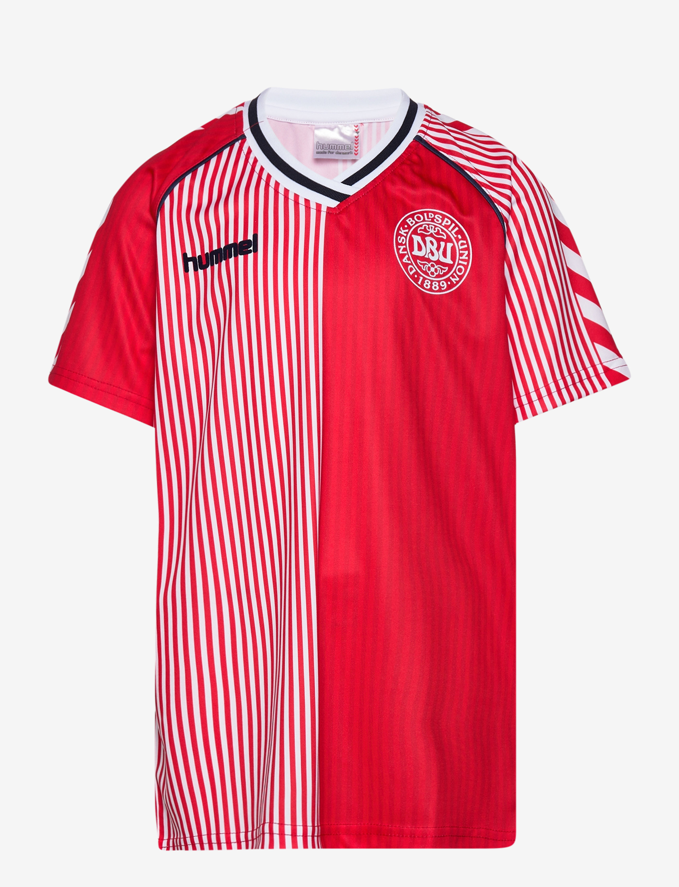 Hummel Dbu 86 Replica Jersey S/S Kids, Børn, Børne Kortærmet Replik Fodboldtrøje, Rød, Str: 140