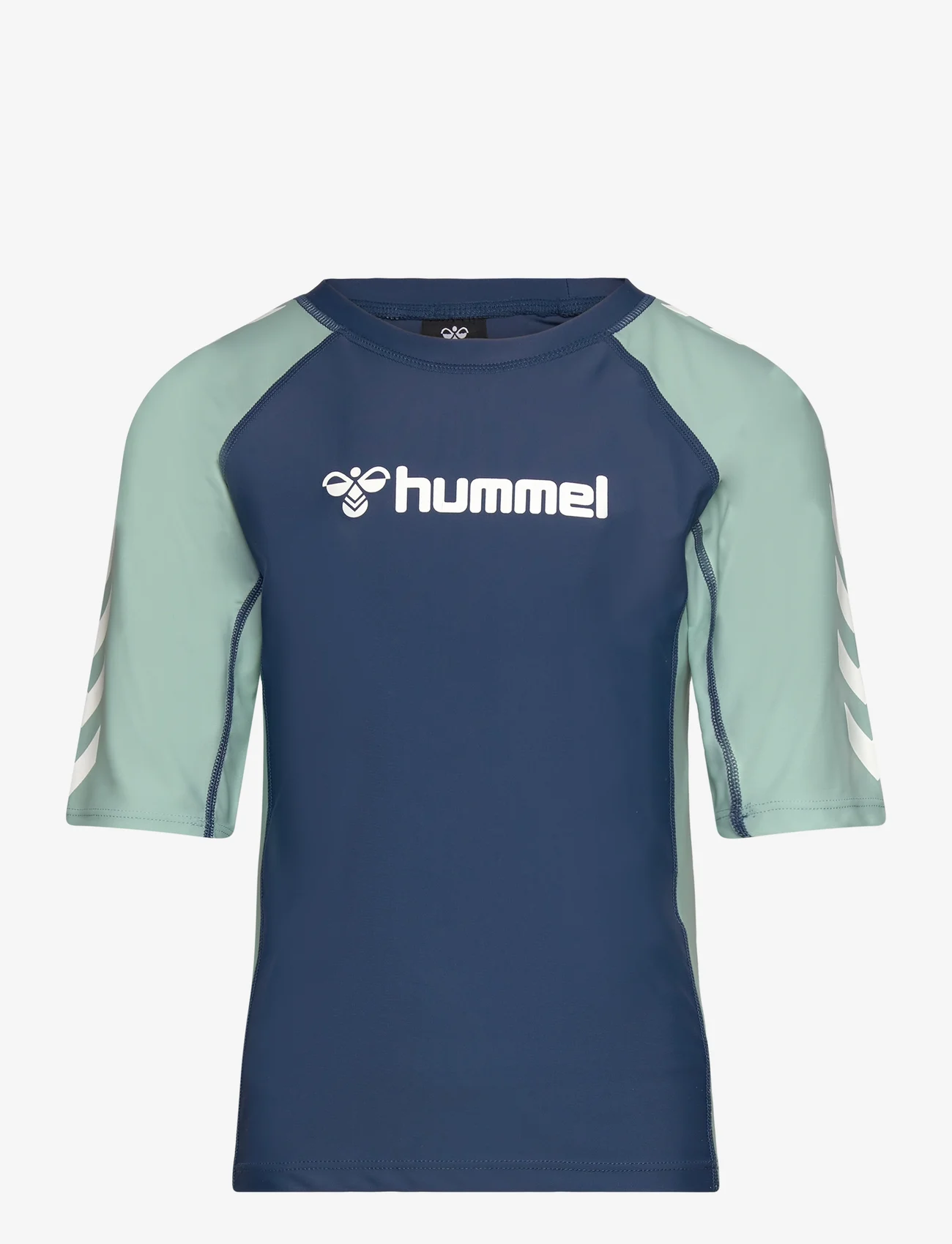 Hummel - hmlFIJI SWIM TEE - kortærmede t-shirts - dark denim - 0