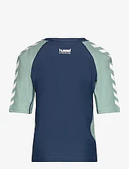 Hummel - hmlFIJI SWIM TEE - short-sleeved t-shirts - dark denim - 1