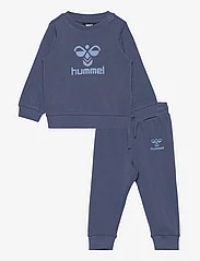 Hummel - hmlARINE CREWSUIT - sweatsuits - dark denim - 0