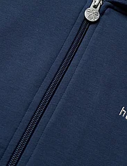 Hummel - hmlBLOXI ZIP JACKET - medvilniniai megztiniai ir džemperiai su gobtuvu - dark denim - 2