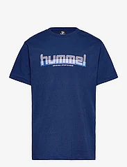Hummel - hmlVANG T-SHIRT S/S - kortermede - estate blue - 0