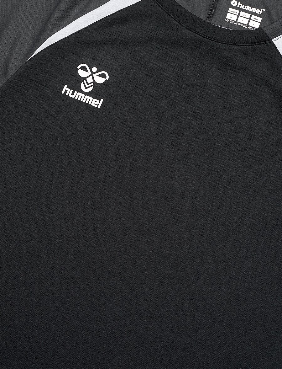 Hummel - hmlLEAD 2.0 JERSEY S/S - t-shirts - black/asphalt - 2