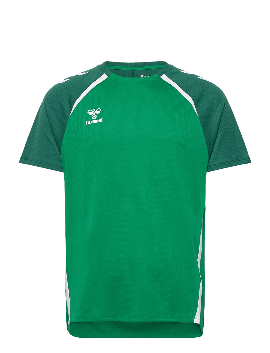 Hummel - hmlLEAD 2.0 JERSEY S/S - t-shirts - jelly bean/evergreen - 0