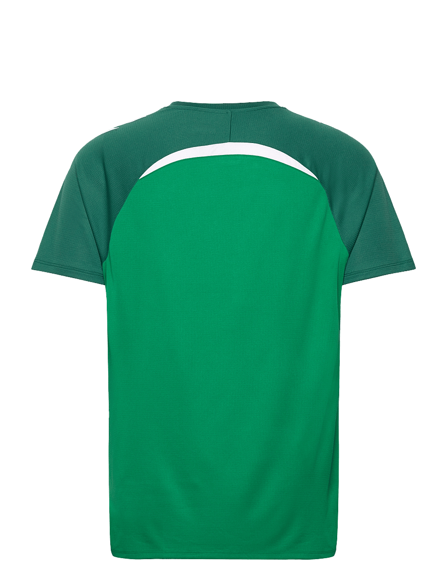 Hummel - hmlLEAD 2.0 JERSEY S/S - t-shirts - jelly bean/evergreen - 1