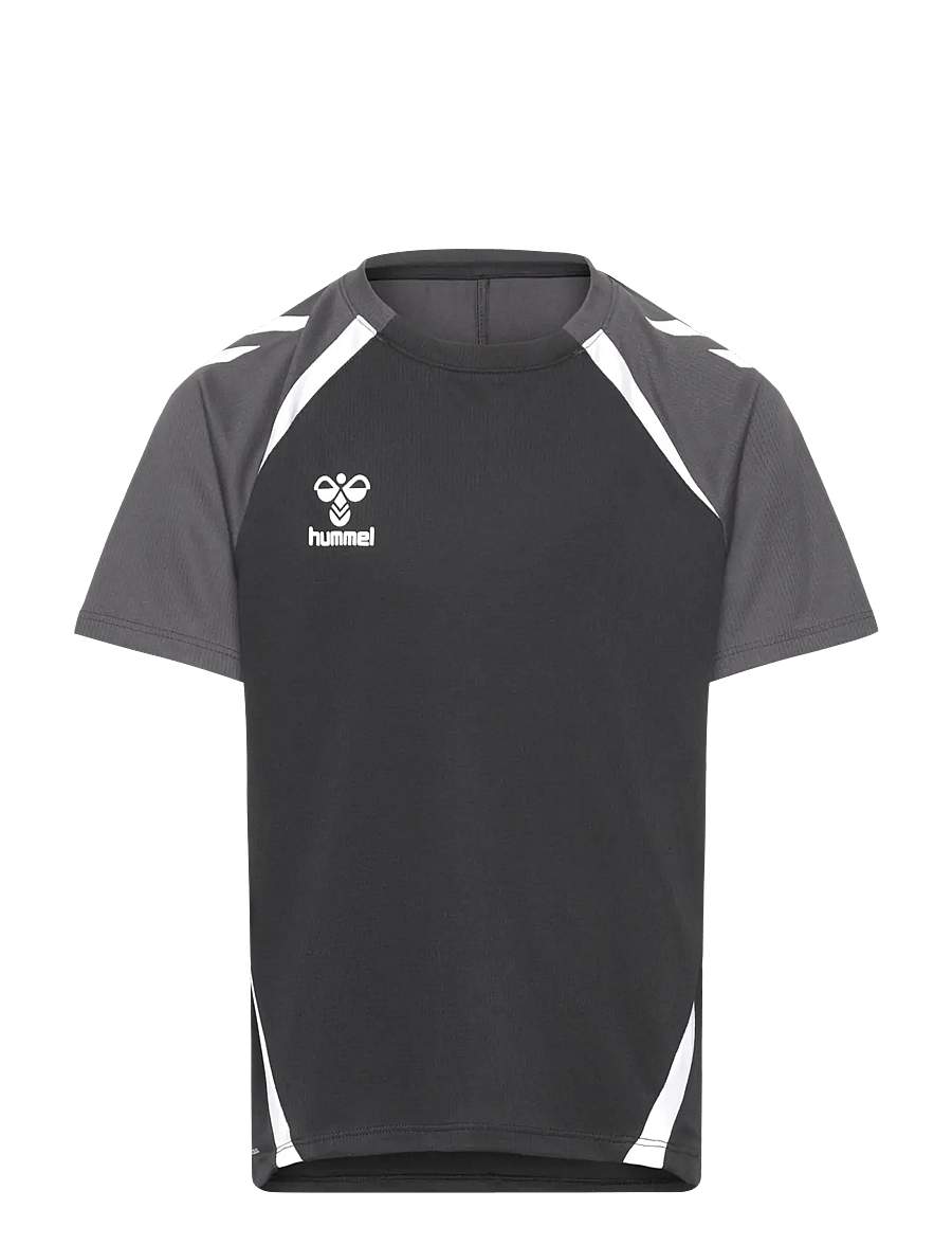 Hummel - hmlLEAD 2.0 JERSEY S/S KIDS - black/asphalt - 0