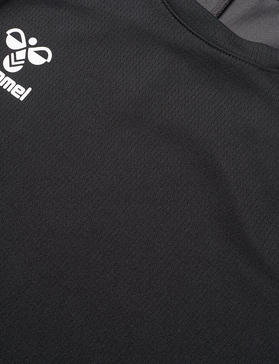 Hummel - hmlLEAD 2.0 JERSEY S/S KIDS - black/asphalt - 2
