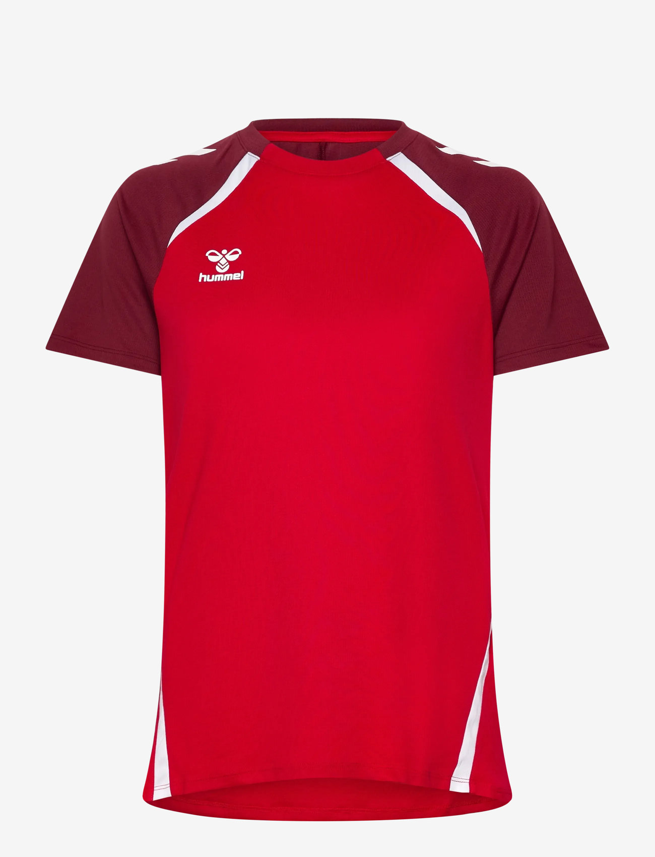 Hummel - hmlLEAD 2.0 JERSEY S/S WOMAN - t-shirts - true red/maroon - 0